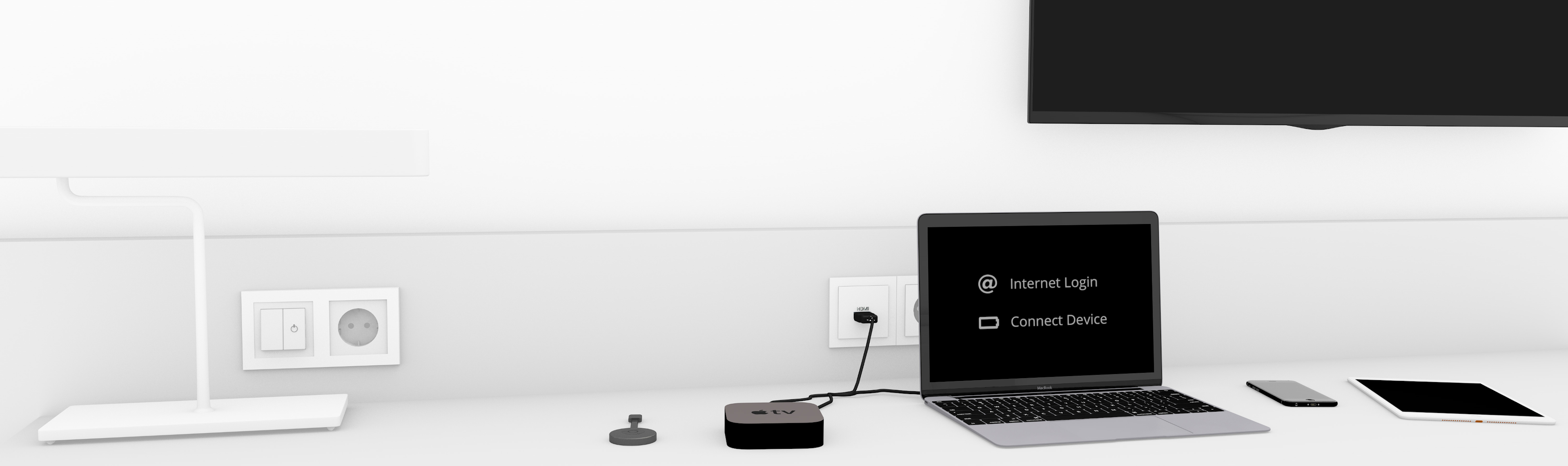 Technische Geräte im Hotelzimmer