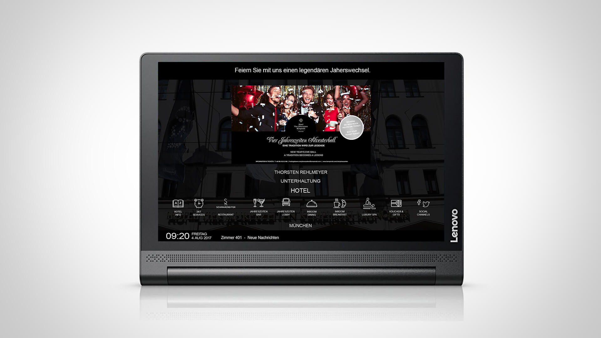 Personalisierung über Landessprache des Gastes