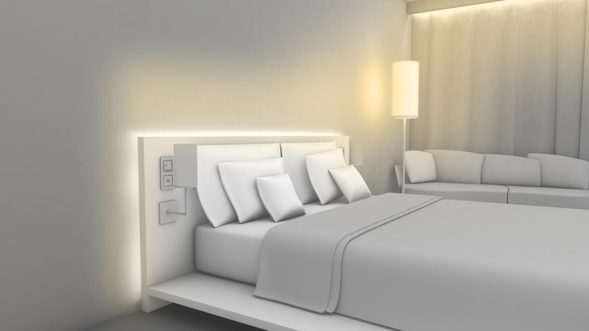 Room Controller im großen Panel