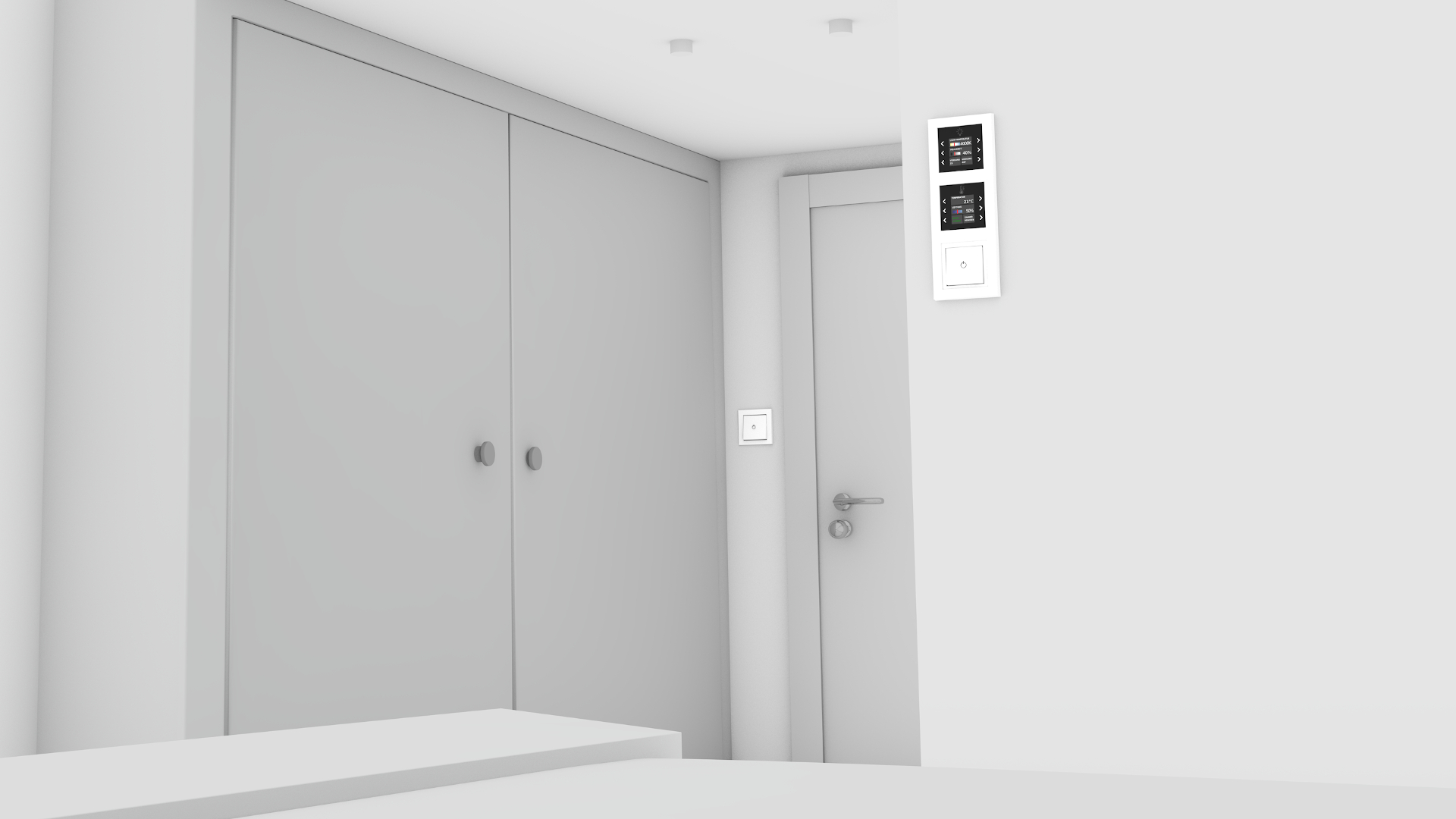 Zoom auf Tür im Hotelzimmer