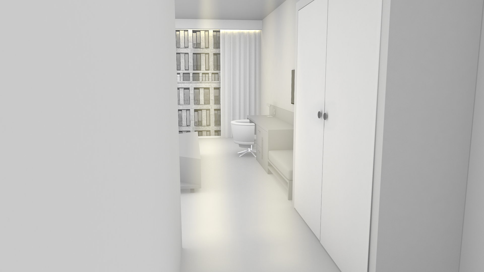 Zustand beim Betreten des Zimmers