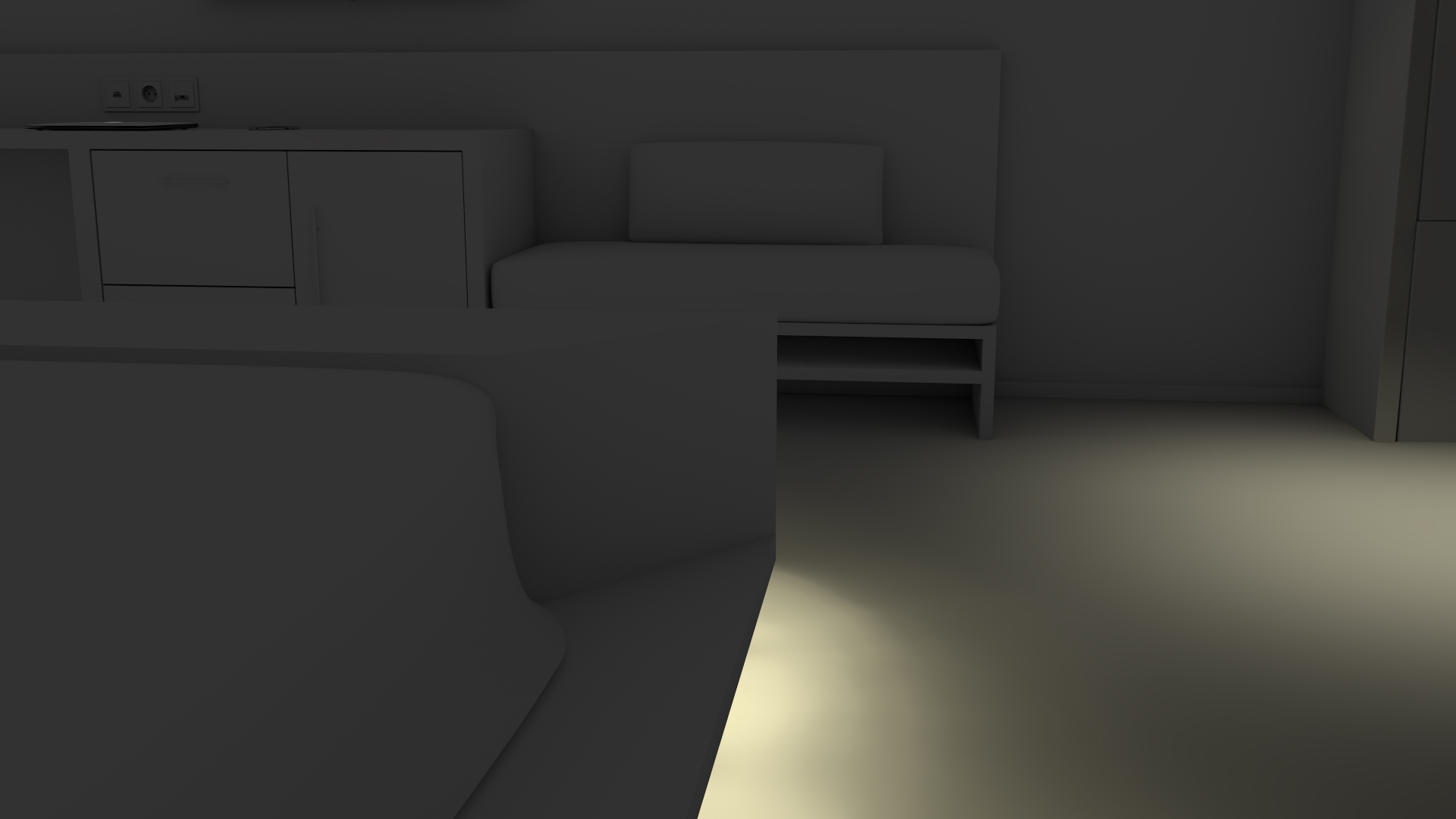 Nightshift beim Bett