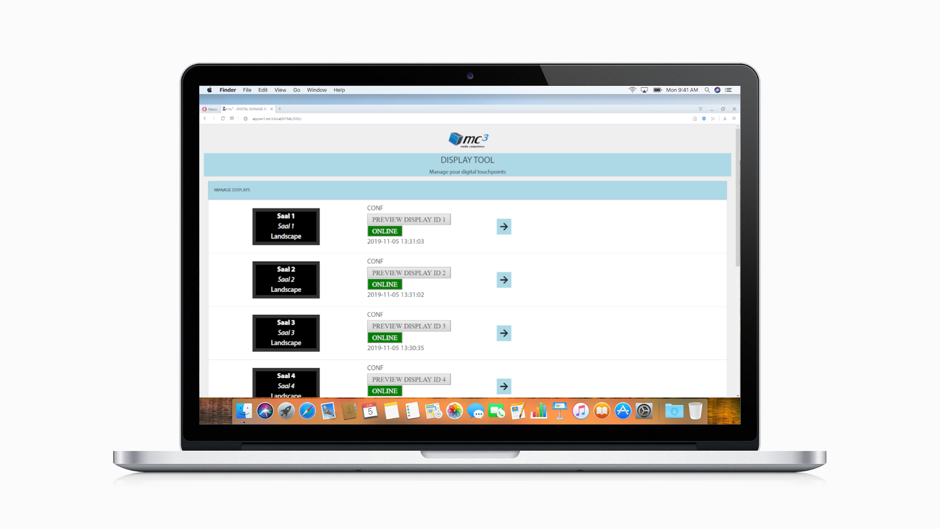 Signage Screen Manager