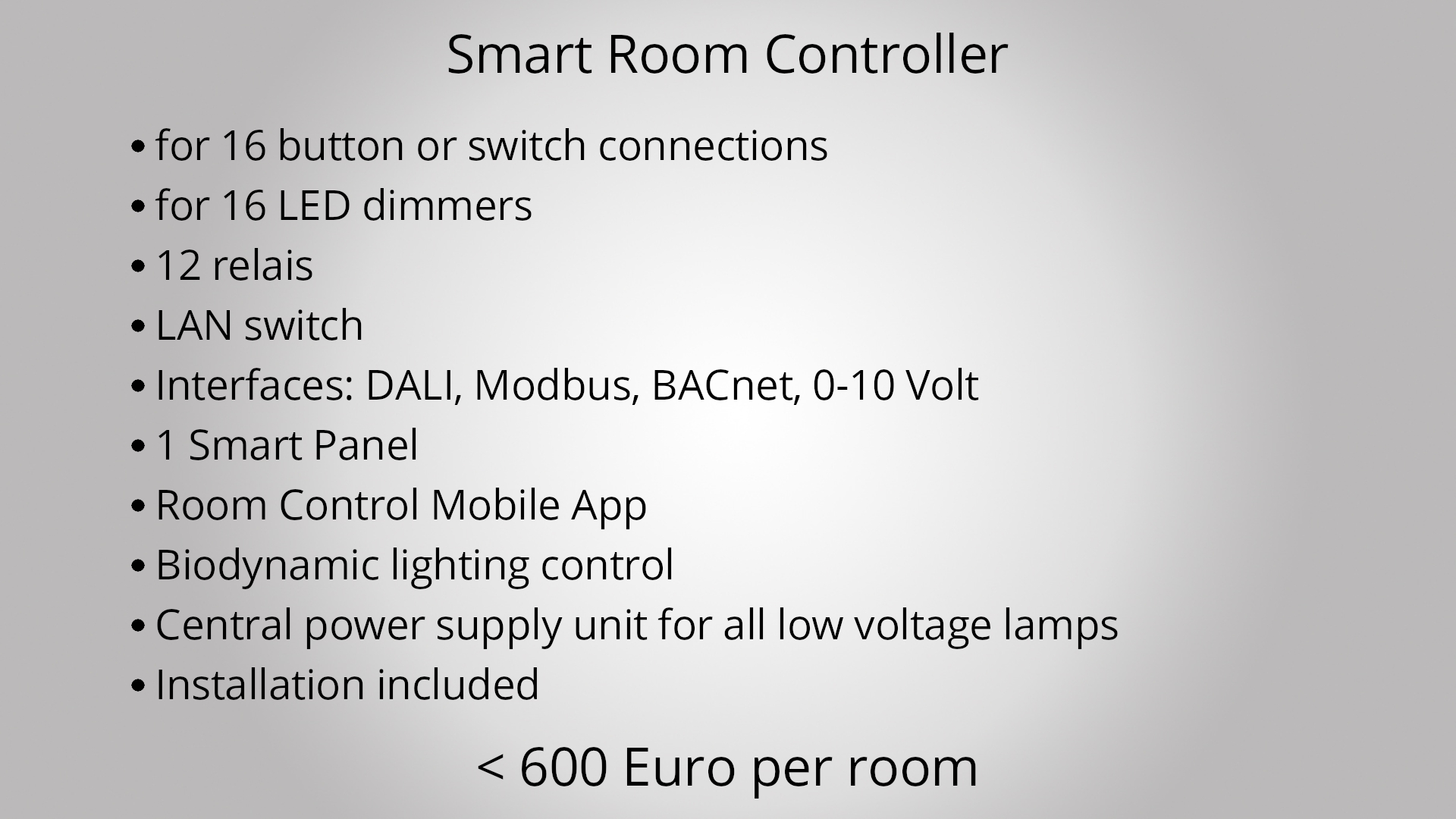 Communication via the panel