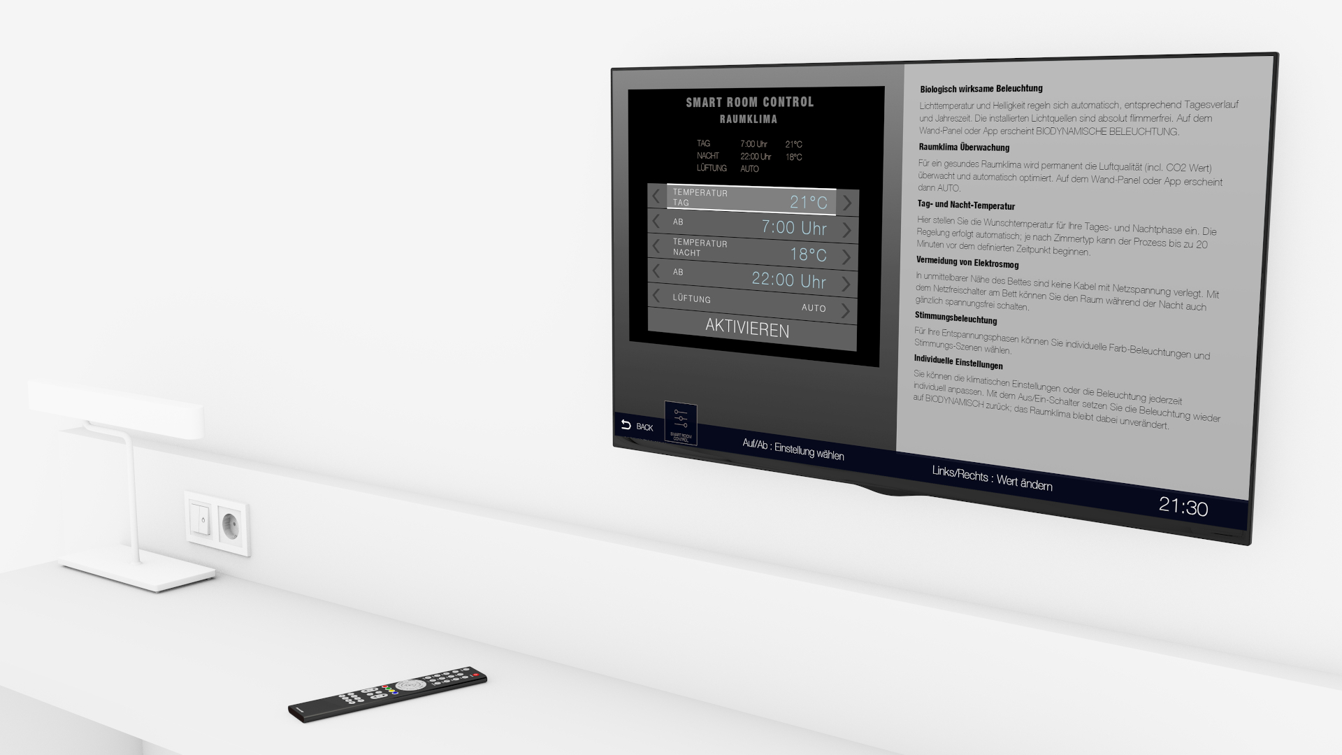 Temperatur Einstellung
